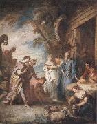Francois Boucher Welcoming the Servant of Abraham oil on canvas